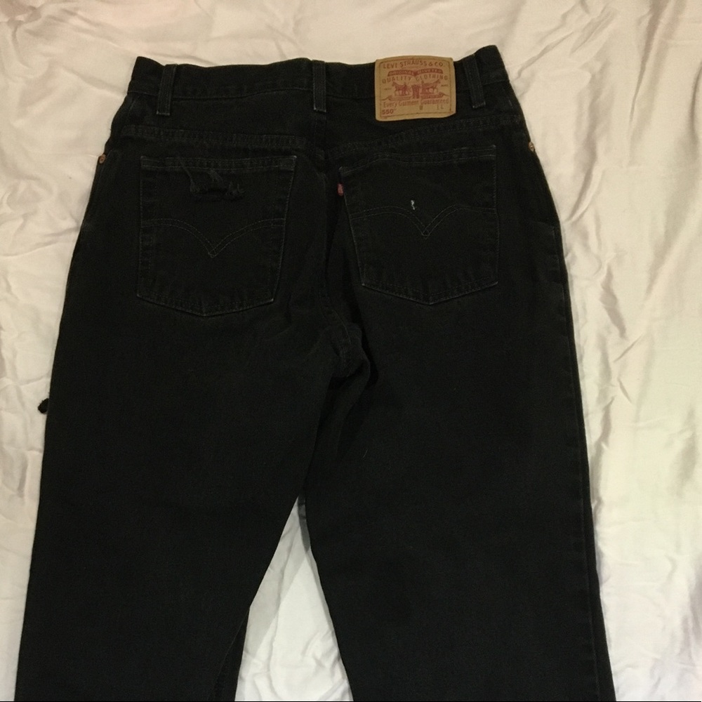 Black Levi Mom Jeans
